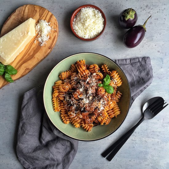 Eggplant Bolognese (Vegetarian)