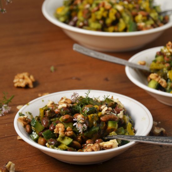 Bean Salad in Coriander Vinaigrette