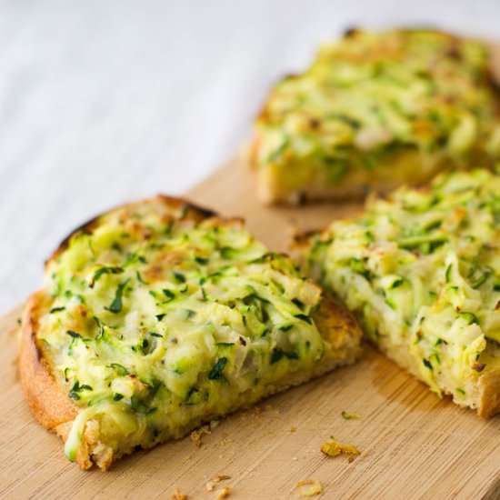 Zucchini Cheese on Toast