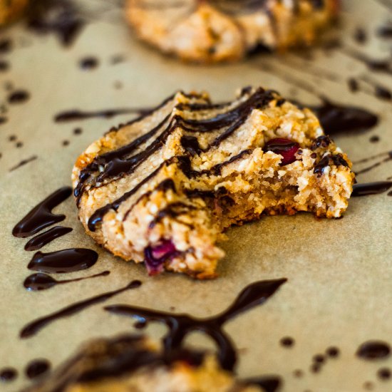 Chocolate & PB Pomegranate Cookies!