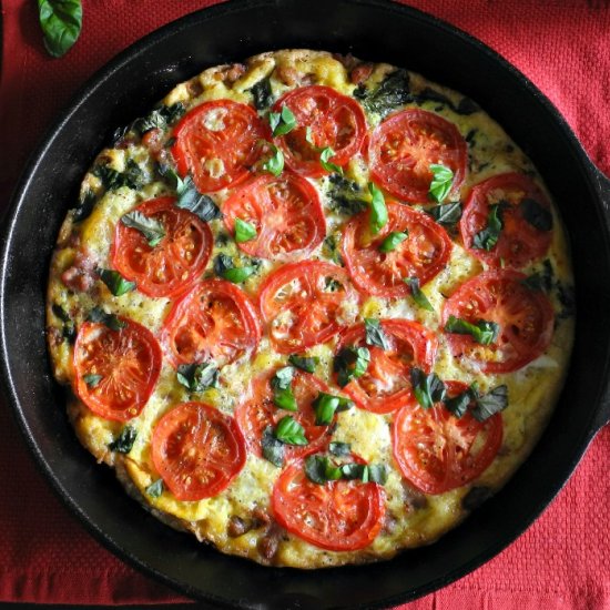 Sausage Tomato Basil Frittata