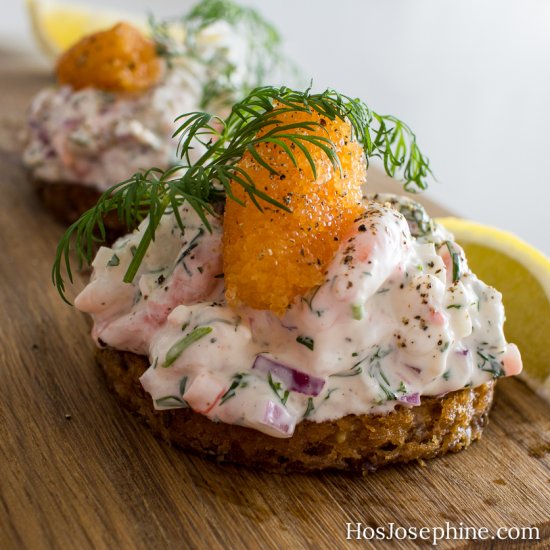 Shrimps on Toast