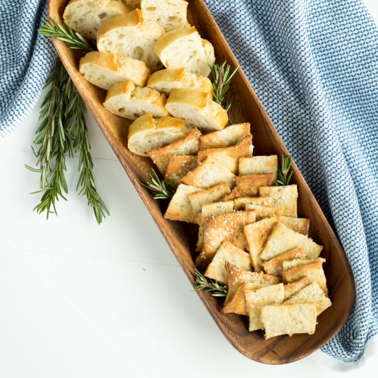 Rosemary Sea Salt Crackers