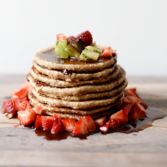 vegan oat & spelt pancakes