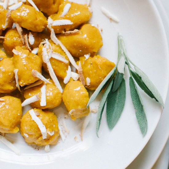 Pumpkin Gnocchi with Smoked Ricotta