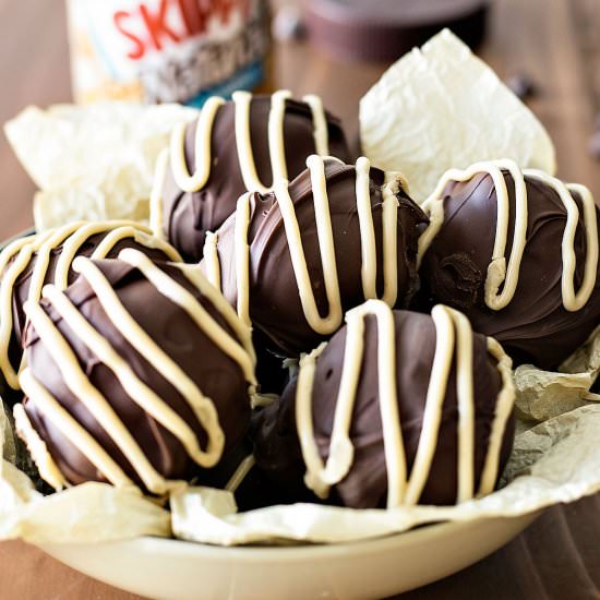 Peanut Butter Brownie Bombs