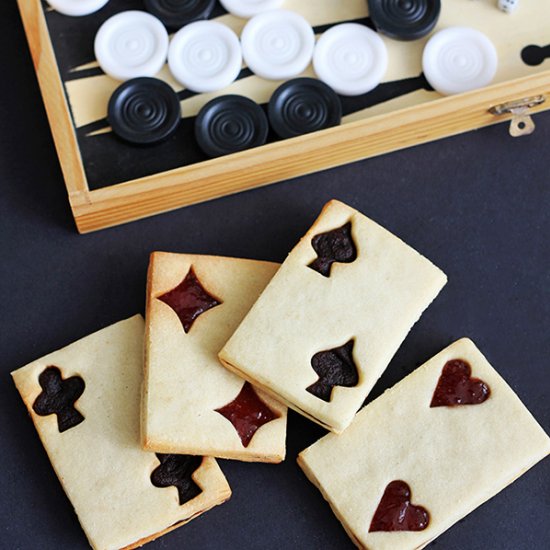 Playing Card Jam Cookies