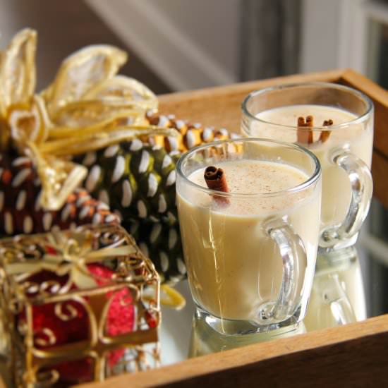 Boourbon Spiked Eggnog