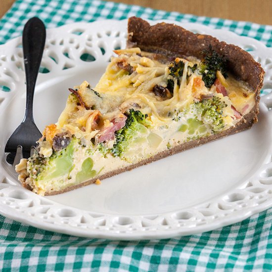 Broccoli bacon quiche