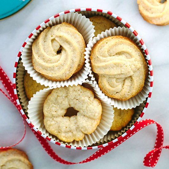 Vanilla Bean Danish Butter Cookies