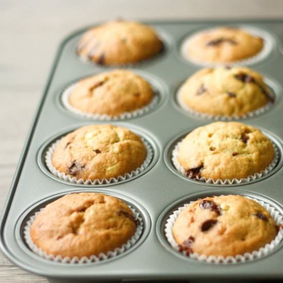 Banana Chocolate Chip Muffins