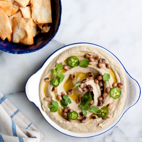 Jalapeno Black-Eyed Pea Hummus