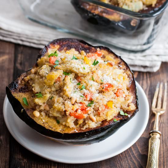 Artichoke Stuffed Squash