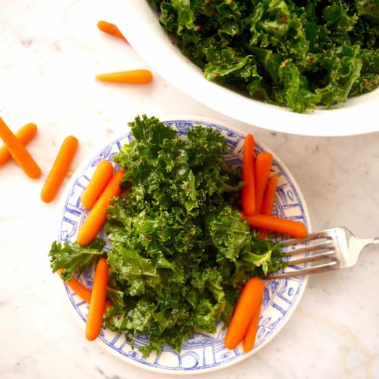 French Kale Salad à la Moutarde