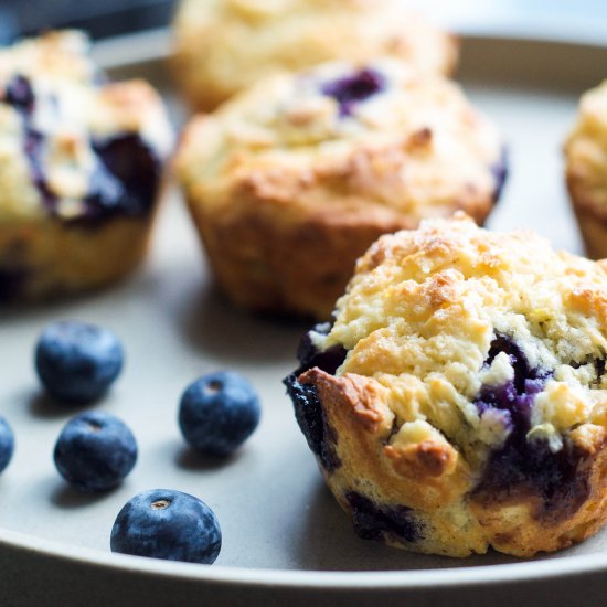 Super Moist Blueberry Muffins