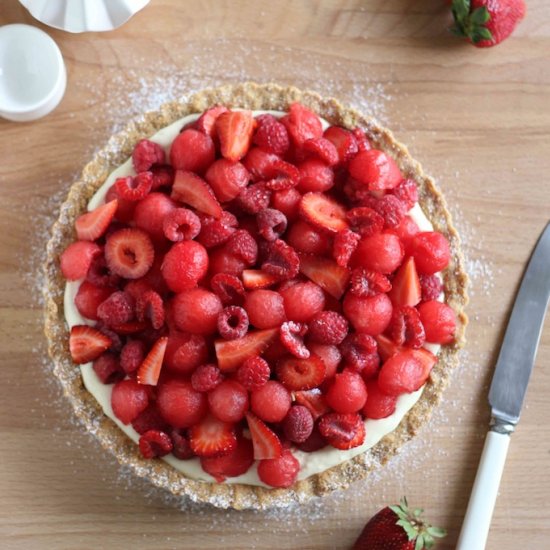 Watermelon and berry tart