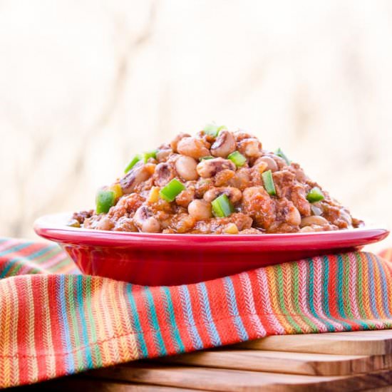 Mexican Chorizo Black-Eyed Peas