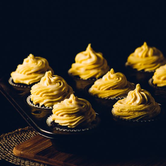 Chocolate Pumpkin Cupcakes