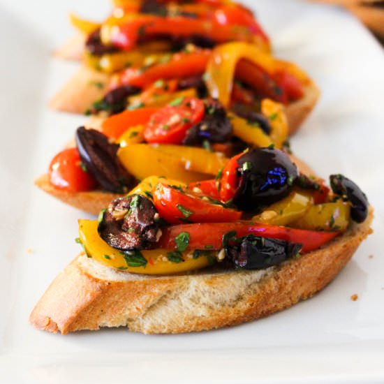 bell pepper bruschetta