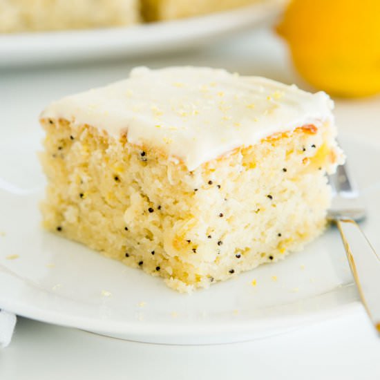 Lemon Poppy Seed Buttermilk Cake