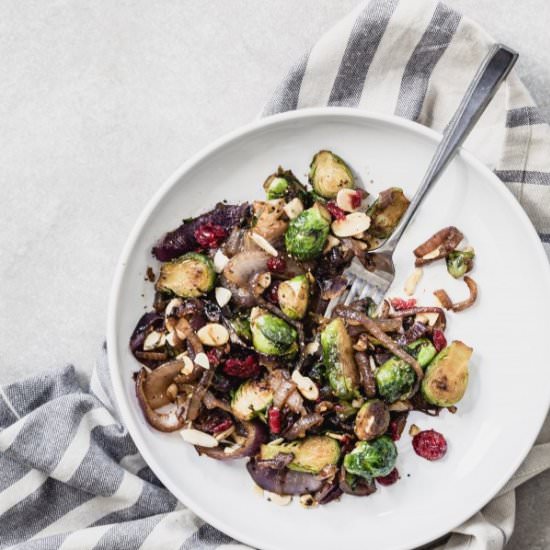 Brussels sprouts with onions