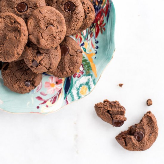 Double Chocolate Chickpea Cookies