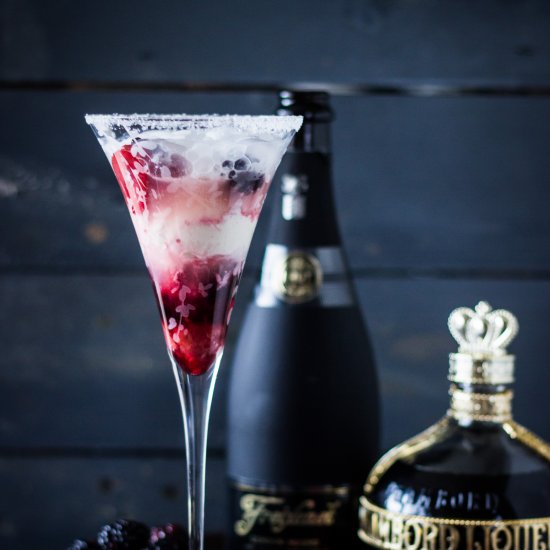 Kir Royale Ice Cream Floats