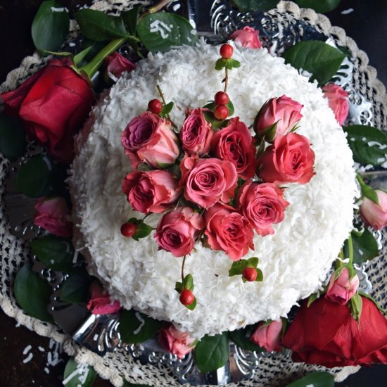 Christmas Rose Bundt Cake