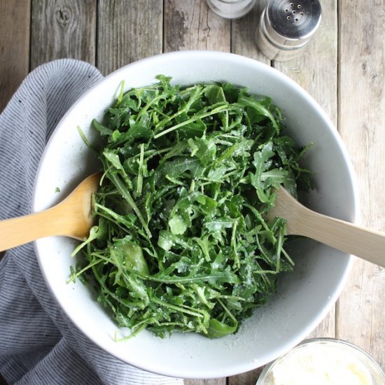 Arugula Salad With Lemon & Parmesan