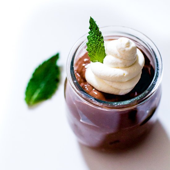 Mint Chocolate Pots de Creme