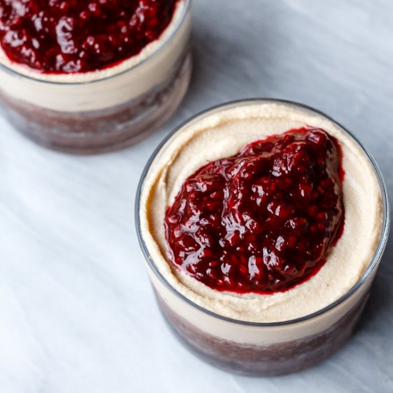 Blackberry Cashew Cheesecake