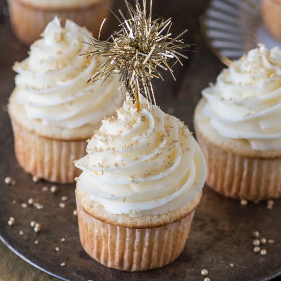 Easy Champagne Cupcakes