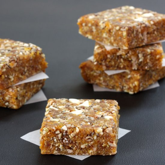 No-Bake Apricot Chia Energy Bars