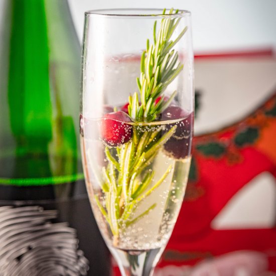 Rosemary Champagne Cocktail