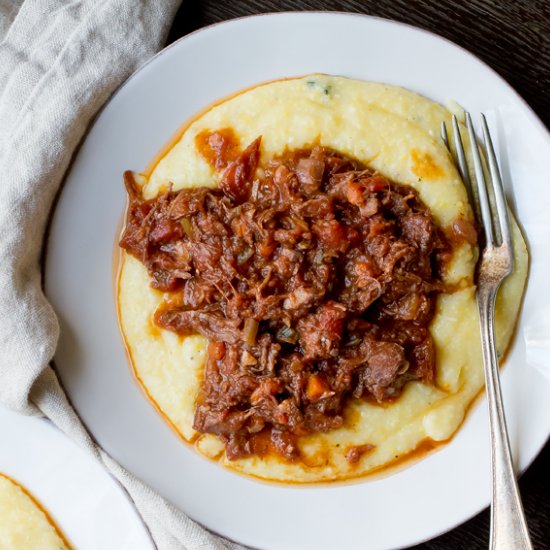 Wild Boar Ragu with Polenta