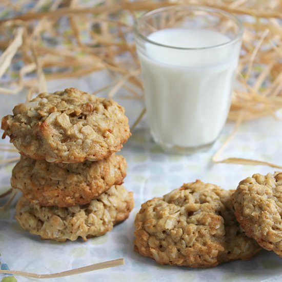 Chewy Pecan Coconut Oatmeal Cookies