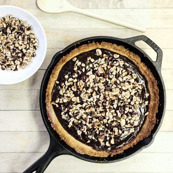 No Bake Hazelnut Chocolate Tart