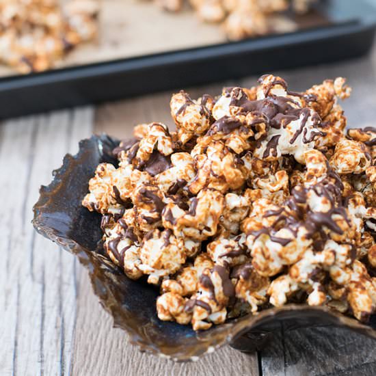 Peanut Butter Cup Popcorn