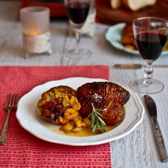 Duck Breast with White Cherry Sauce