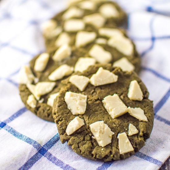 Matcha White Chocolate Chunk Cookie