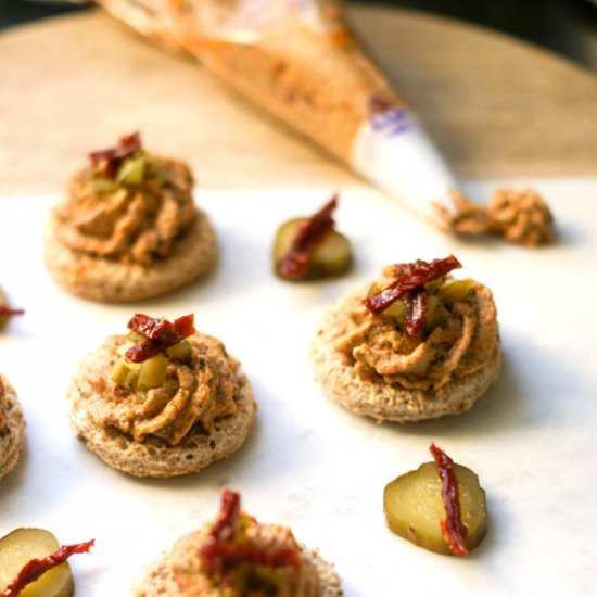 Fresh Salmon Mousse Canapés