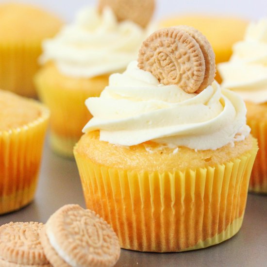 Golden Oreo Cupcakes