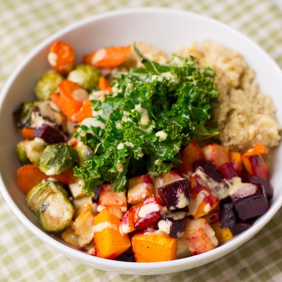 Winter Veggie Quinoa Bowls