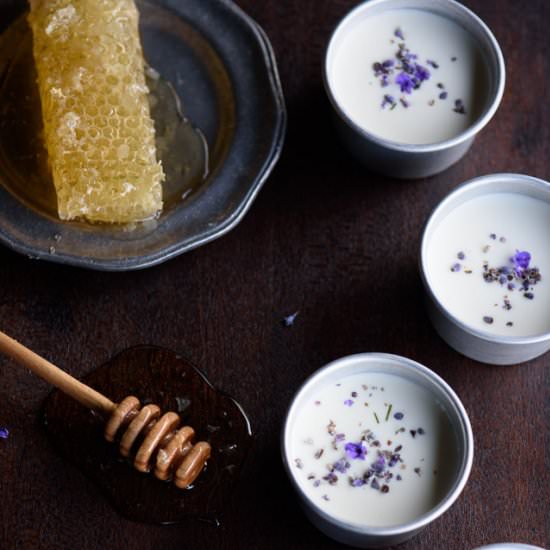 Lavender Honey Possets