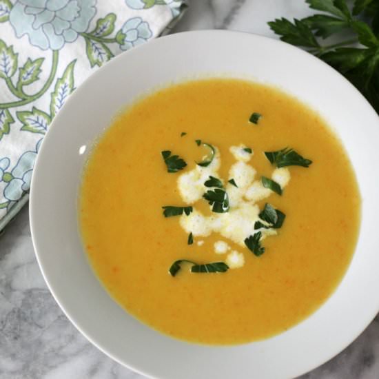 Potato and Carrot Leek Soup