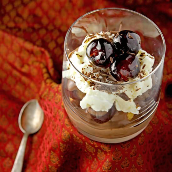 Black Forest Trifle in a Glass