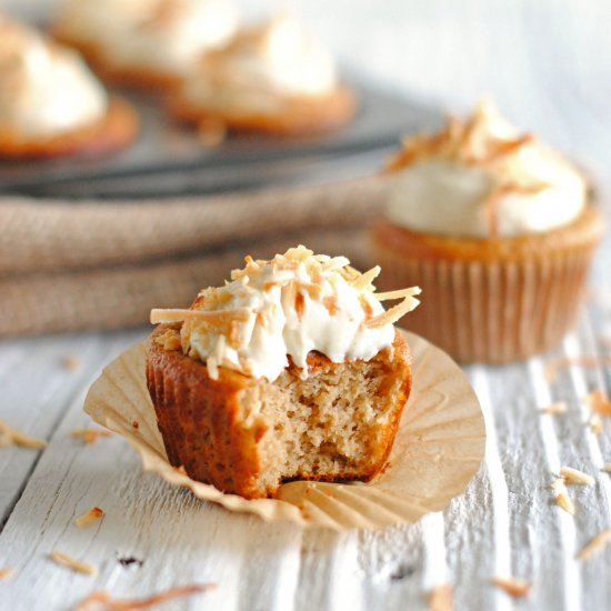 Protein Coconut Cupcakes