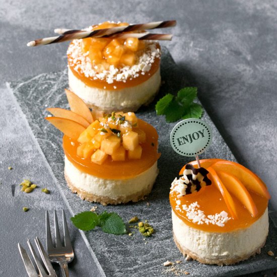 Mango Mousse Cakes