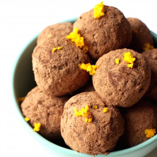 Zesty Orange Vegan Truffles