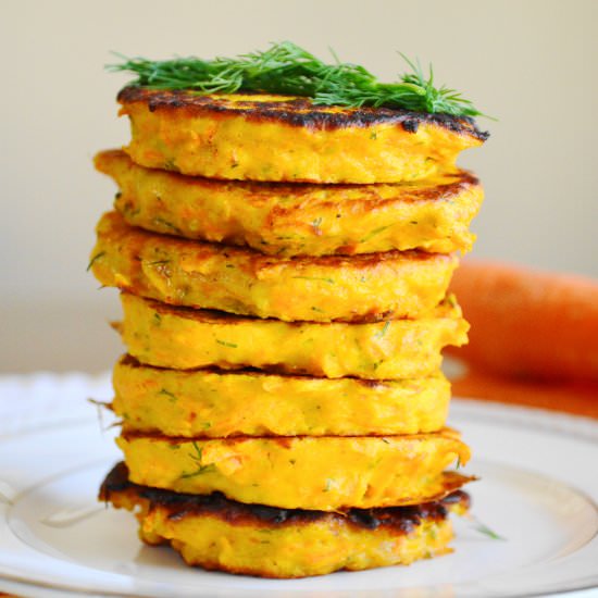 Carrot Ginger Pancakes